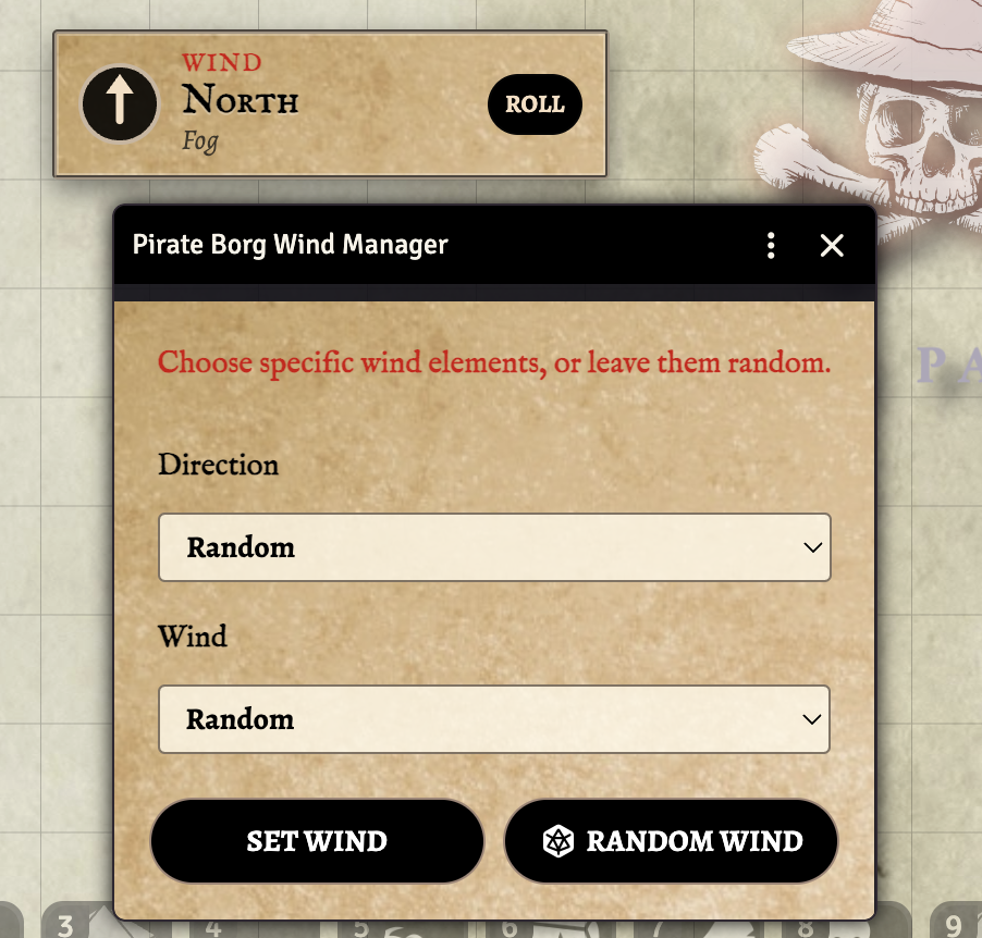 Pirate Borg Wind Manager
